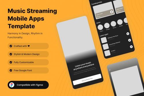 Music Streaming Mobile App Template