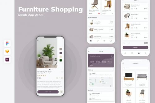 Furniture Shopping Mobile App UI Kit