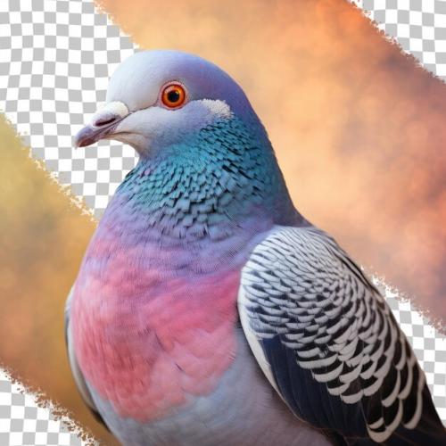 Closeup Of A Pigeon Transparent Background