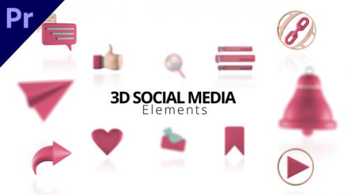 Videohive - 3D Social Media Elements - 49787082