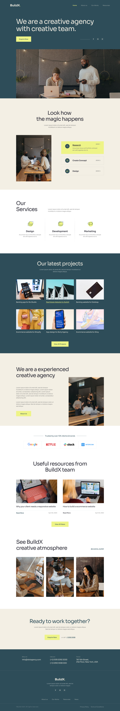 UIHut - Minimal Creative Agency Websites BuildX. - 17335