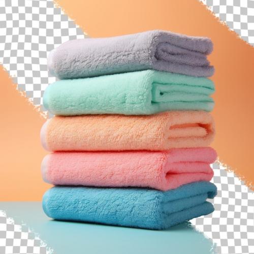 Color Background With Clean Soft Towels Transparent Background