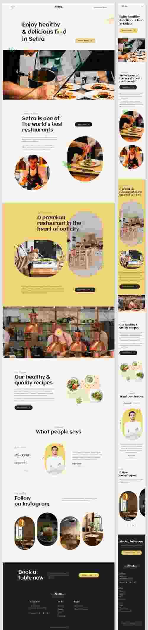 UIHut - Setra ~ Restaurant Website Design - 18896