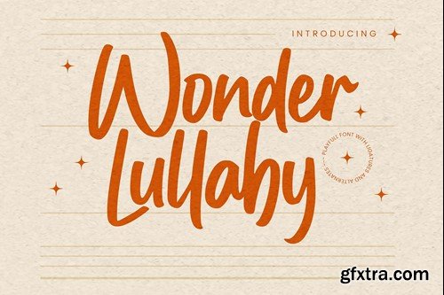 Wonder Lullaby - Playfull Font 8U5ZNS2
