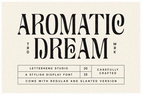 Deeezy - Aromatic Dream - Stylish Display Font