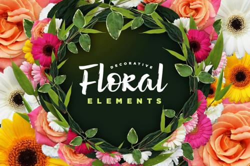 Decorative Floral Elements Kit