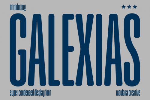 Deeezy - Galexias Condensed Display Font