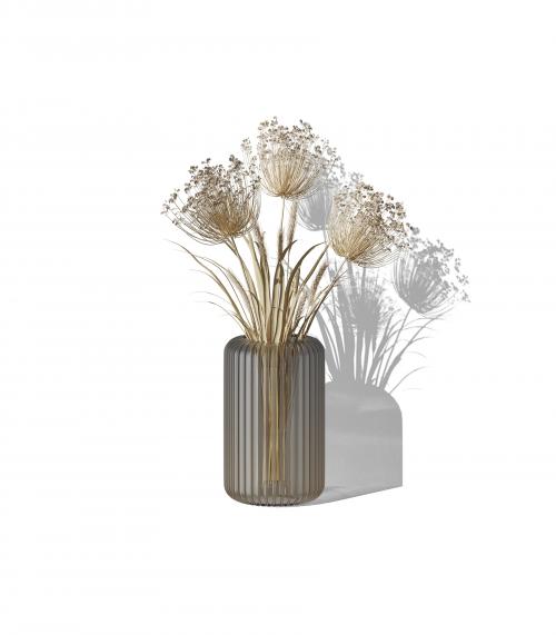 Creatoom - Decorative Plant In Vase V4 Front View