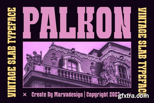 Palkon - Classic Slab Font VVJYFYT