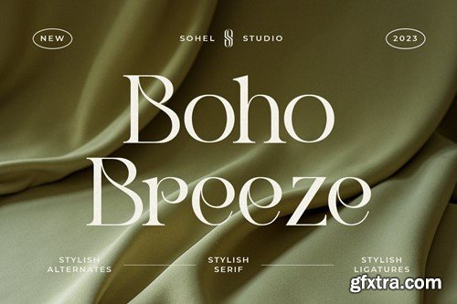 Boho Breeze - Modern Luxury Typeface 7G4AV6C
