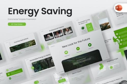 Energy Saving Environmental PowerPoint Template
