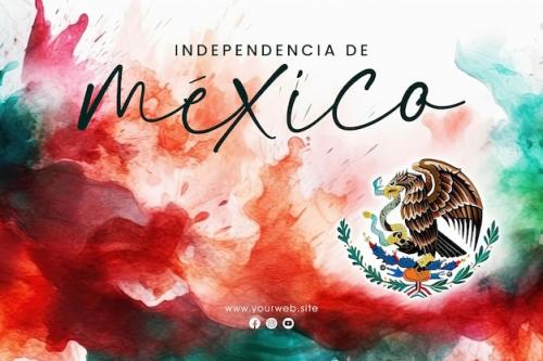 Social Media Poster Design Happy Independence Day Mexico