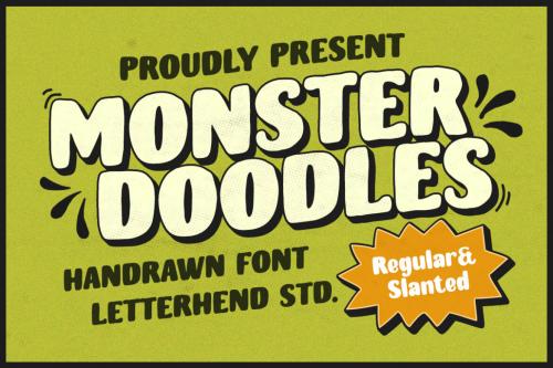 Deeezy - Monster Doodles - Handdrawn Font