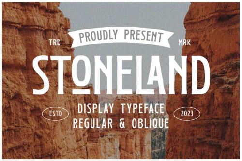 Deeezy - Stoneland- Display Font