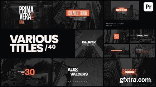 Videohive Various Titles 40 49868700