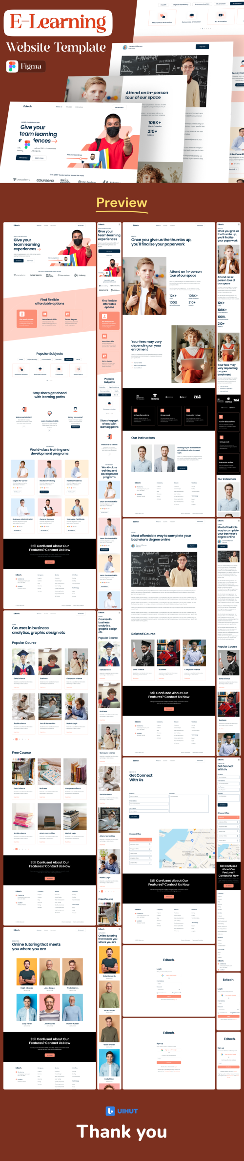 UIHut - Education Platform Website Theme - 25384