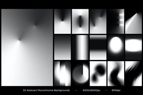 33 Abstract Monochrome Backgrounds