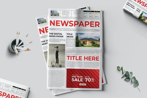 Digital Newspaper Design Template