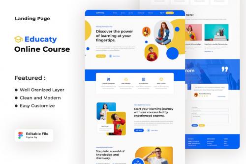 Educaty - Online Course landing Page