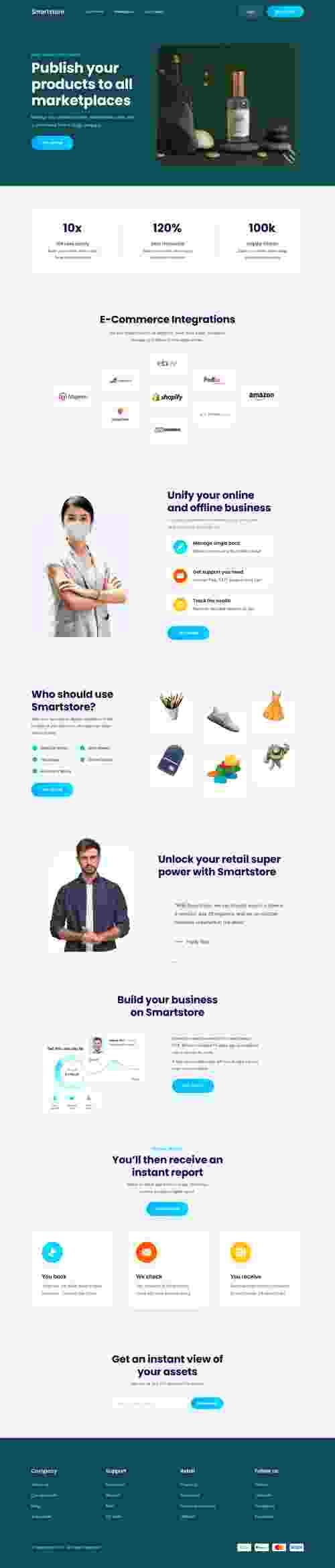 UIHut - Smartstore Retail Store Landing Page - 12100