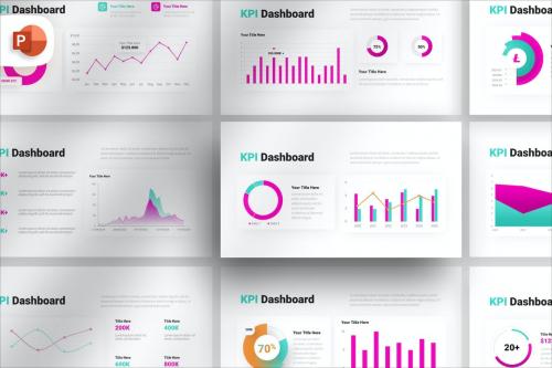 Playful KPI Dashboard - PowerPoint Template