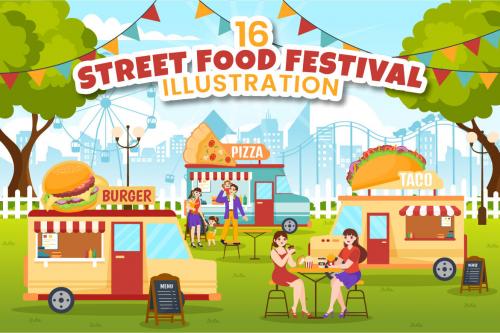 Deeezy - 16 Street Food Festival Event Illustration