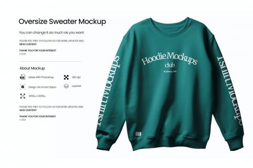 Oversize Sweater Mockup