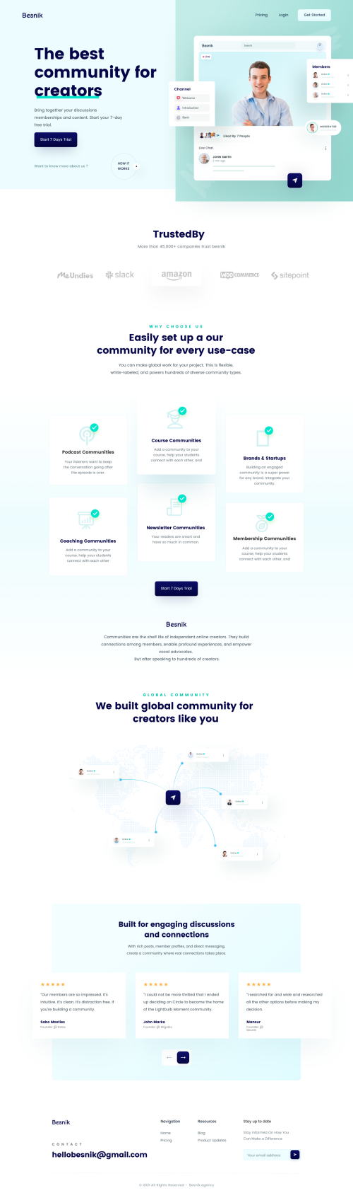 UIHut - Community Platform For Creators Website - 8674