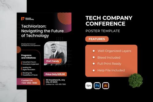 Tech Company Conference Poster