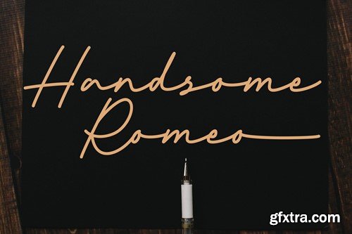 Handsome Romeo - Elegant Signature font UEP9QTE