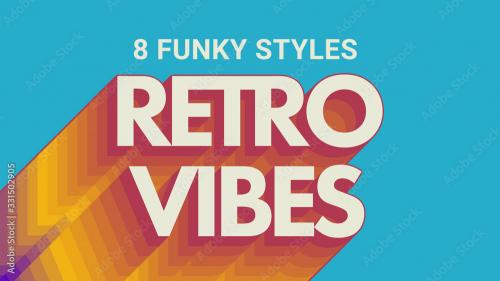 Adobe Stock - Retro Vibes 8 Funky Titles Animations - 331502905