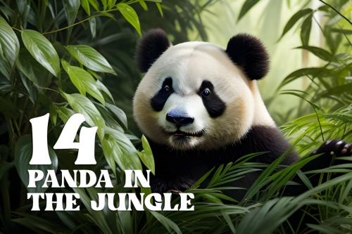 Deeezy - 14 Panda in the Jungle Stock Images