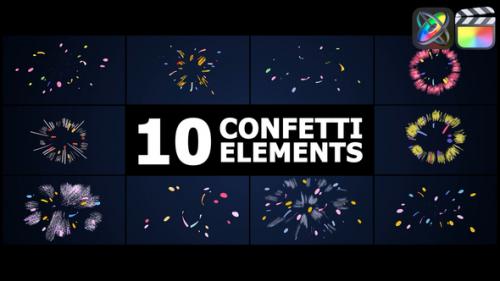 Videohive - Holiday Confetti Elements | FCPX - 49833364