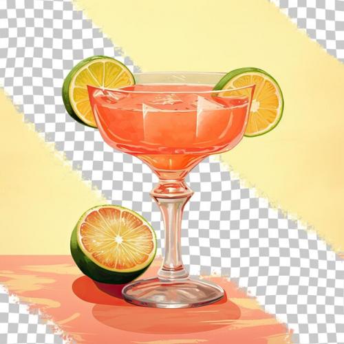 A Rosarita Cocktail Made With Tequila Aperol Grapefruit Juice Lemon Juice Agave Syrup And A Hint Of Firewater