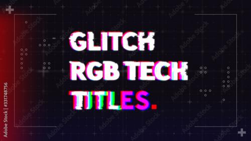 Adobe Stock - Glitch RGB Tech Titles - 331748756