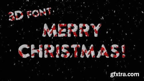 Videohive Christmas 3D Font 49935196