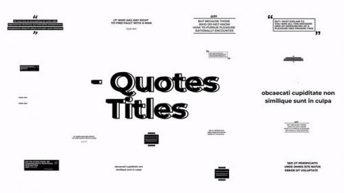 Videohive - Quotes Titles | MOGRT - 49852433