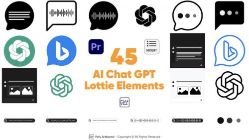 Videohive - AI Chat GPT Elements For Premiere Pro - 49871675