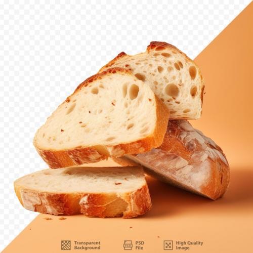 Italian Bread Slices On A Transparent Background