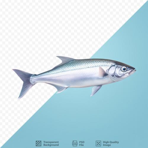 Japanese Bluefish Kuromutsu Alone On Transparent Background