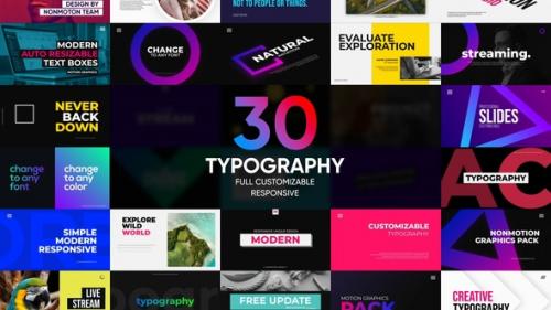 Videohive - 30 Modern Typography | Premiere Pro CC | MOGRT - 49896222