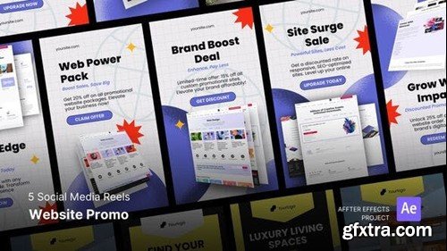 Videohive Social Media Reels - Website Promo After Effects Template 49940612