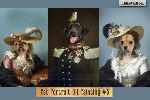Deeezy - Pet Portrait Oil Background v.5