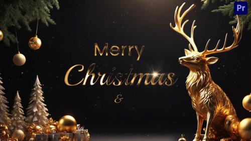Videohive - Elegant Merry Christmas and New Year Wishes 3D Slideshow Template - 49920923
