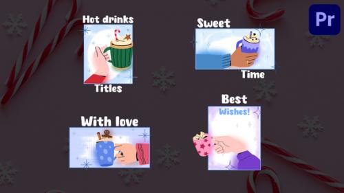 Videohive - Christmas Hot Drinks Titles for Premiere Pro - 49923203