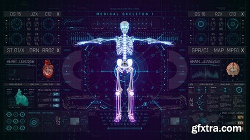 Videohive HUD PRO Medical Skeleton 49921013