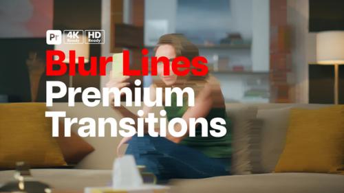 Videohive - Premium Transitions Blur Lines for Premiere Pro - 49943419
