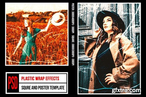Square & Poster - Plastic Wrap Effects J2M6X7B