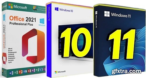 Windows 10 & 11 AIO 32in1 With Office 2021 Pro Plus