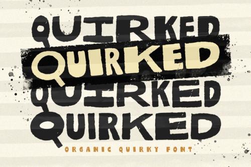 Deeezy - Quirked - Organic Quirky Font